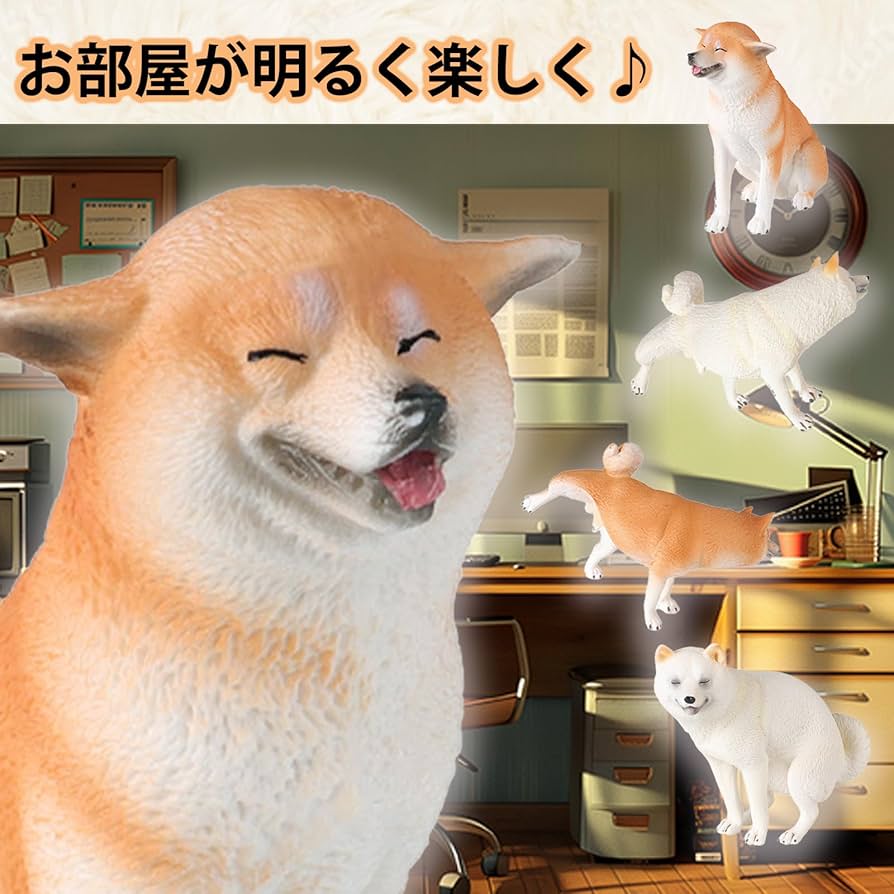 陶器の犬の置物 赤い箱付き 坐狗 陶器の犬の置物 赤い箱付き 坐狗